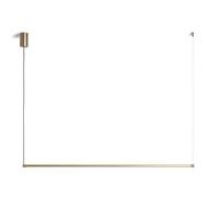 Ledkia Lámpara Colgante Lineal LED 12W Metal SwitchCCT Lislea Dorado