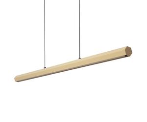 LEDKIA Lámpara Colgante Lineal LED 42W Aluminio Blanco Seleccionable Ilumin