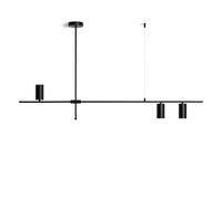LEDKIA Lámpara Colgante Lineal Metal Auzoa Negro