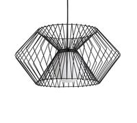 LEDKIA Lámpara Colgante Metal Kelsie Glass I Negro