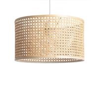 LEDKIA Lámpara Colgante Ratán Mampa Natural