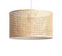 LEDKIA Lámpara Colgante Ratán Mampa Natural | CasquilloE27