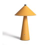 Ledkia Lámpara de Mesa LED Portátil Cuero y Metal con Batería USB Recargable Tyu Nhalma Amarillo