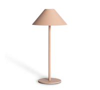 LEDKIA LIGHTING - Lámpara de Mesa LED Portátil | Batería USB Recargable | Diseño Prisma Moderno | Luz Regulable 3W 240lm | Uso Exterior e Interior, Terracota, Metal