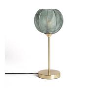 LEDKIA Lámpara de Mesa Metal y Cristal Klimt Verde | Diseño Clásico y Elegante | Metal y Cristal | Compatible con Bombilla LED E27 | Ideal para Interior