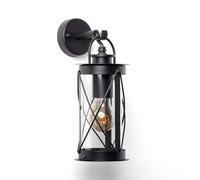 LEDKIA Lámpara de Pared Exterior Acero Inoxidable Gedja Negro