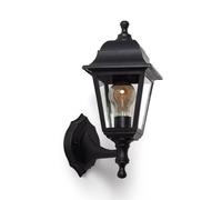 LEDKIA Lámpara de Pared Exterior Mini Villa Negro Negro
