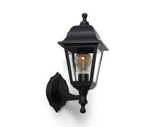 LEDKIA Lámpara de Pared Exterior Mini Villa Negro Negro