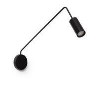 LEDKIA Lámpara de Pared Orientable Metal Magno Negro | CasquilloGU10