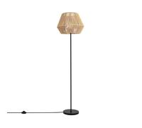 LEDKIA Lámpara de Pie Kirito Natural | Diseño Elegante y Moderno | Compatible con Bombilla LED E27 | Duradera y Resistente | Ideal para Salón y Dormitorio