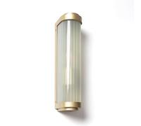 LEDKIA LIGHTING Aplique de Pared Exterior Cristal Peridot Dorado E27