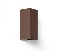 LEDKIA LIGHTING Aplique de Pared Exterior LED 10W Aluminio Iluminación Doble Cara CCT Seleccionable Denny Square Large Óxido