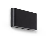 LEDKIA LIGHTING - Aplique de Pared Exterior LED 12W | Iluminación Doble Cara | IP65 | Aluminio Rectangular | Ideal para Interiores y Exteriores, Blanco Neutro 4000K, Aluminio