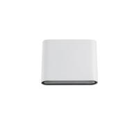 LEDKIA LIGHTING Aplique de Pared Exterior LED 6W Iluminación Doble Cara Cuadrado Blanco Zeus 2700K Blanco Cálido