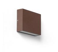 LEDKIA LIGHTING Aplique de Pared Exterior LED 7W Aluminio Iluminación Doble Cara CCT Seleccionable Brooky S Óxido
