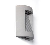 LEDKIA LIGHTING Aplique de Pared Exterior LED Regulable 16W Cemento Zalix Gris Piedra