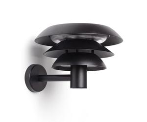 LEDKIA LIGHTING Aplique de Pared Exterior Solar LED 1,5W Aluminio Biel Negro