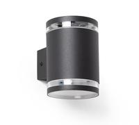 LEDKIA LIGHTING Aplique de Pared Exterior Solar LED Aluminio Gael Negro