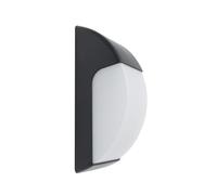 LEDKIA LIGHTING - Aplique de Pared Exterior Titus | IP65 Compatible con Bombilla LED E27 | Para Jardín, Balcón y Fachada, Negro, Policarbonato