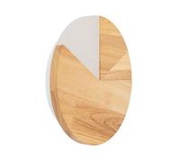 LEDKIA LIGHTING Aplique de Pared LED 18W de Madera Farmaajo Natural