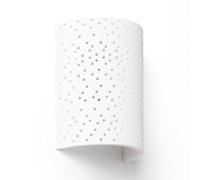 LEDKIA LIGHTING Aplique de Pared Yeso Hole Multi Blanco E14
