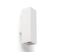 LEDKIA LIGHTING Aplique de Pared Yeso Iluminación Doble Cara Amatista Blanco GU10