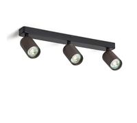 LEDKIA LIGHTING Aplique de Techo Aluminio Breixo 3 Focos Bronce GU10