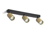 LEDKIA LIGHTING Aplique de Techo Aluminio Breixo 3 Focos Dorado GU10