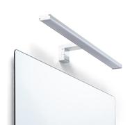 LEDKIA LIGHTING Aplique Espejo Baño 12W Plata Big Kendari 2700K Blanco Cálido