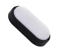 LEDKIA LIGHTING Aplique LED 25W Oval IP65 Black 6500K Blanco Frío