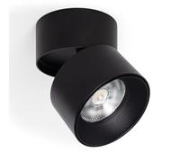 LEDKIA LIGHTING Aplique LED 30W de Aluminio Circular Negro New Onuba 4000K Blanco Neutro