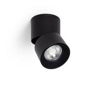 LEDKIA LIGHTING Aplique LED 7W Aluminio Circular Negro New Onuba 2700K Blanco Cálido