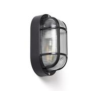 LEDKIA LIGHTING Aplique Oval para Exterior Kildare Negro E27