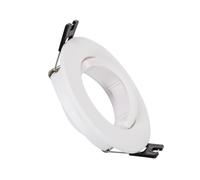 LEDKIA LIGHTING Aro Downlight Circular Basculante para Bombilla LED GU10 / GU5.3 Corte Ø 70 mm Negro