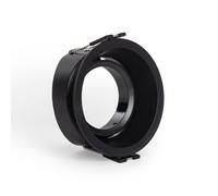 LEDKIA LIGHTING Aro Downlight Circular Basculante para Bombilla LED GU10 / GU5.3 Corte Ø75 mm Suefix Negro