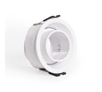 LEDKIA LIGHTING Aro Downlight Cónico Basculante Bajo UGR para Bombilla LED GU10 / GU5.3 Corte Ø75 mm Suefix Blanco