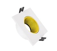 LEDKIA LIGHTING Aro Downlight Cuadrado Basculante de Colores para Bombilla LED GU10 / GU5.3 Corte Ø80 mm Azul