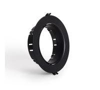 LEDKIA LIGHTING Aro Downlight Empotrable Circular Direccionable para Bombilla LED GU10 AR111 Corte Ø135 mm Negro