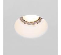 LEDKIA LIGHTING - Aro Downlight Integración Escayola/Pladur Circular | Soporte GU10/GU5.3 | Corte Ø133 mm | Diseño Minimalista | Resistente al Calor | Interior IP20, Blanco, Yeso