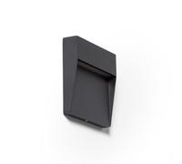 LEDKIA LIGHTING Baliza de Pared Exterior LED 3W CCT Seleccionable Aluminio Superficie Cuadrado Jade Negro