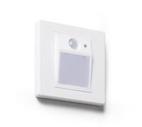 LEDKIA LIGHTING Baliza de Pared LED Empotrable con Sensor PIR y Crepuscular Olite para Caja Universal 3000K Blanco Blanco Cálido