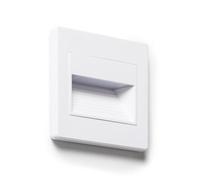 LEDKIA LIGHTING Baliza de Pared LED Empotrable Cuadrado Olite para Caja Universal 3000K Blanco Blanco Cálido