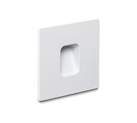 LEDKIA LIGHTING Baliza Exterior LED 2W Empotrable Aluminio Pared Cuadrado Blanco Olite 4000K Blanco Neutro