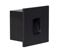 LEDKIA LIGHTING Baliza Exterior LED 2W Empotrable Pared Cuadrado Negro Olite 2700K Blanco Cálido