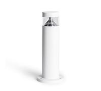 LEDKIA LIGHTING Baliza Exterior LED 5W Superficie Pie 30cm Acero Inoxidable Inti Blanco 3000K Blanco Cálido