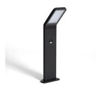 LEDKIA LIGHTING Baliza Exterior LED 9.5W Superficie Pie 50cm Aluminio con Detector de Movimiento Legacy Negro