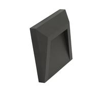 LEDKIA LIGHTING - Baliza Exterior LED Clover 1.5W Antracita para Pared - Luz Cálida 3000K; IP65; Montaje en Superficie; Iluminación Decorativa para Jardín; Terraza y Fachada