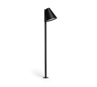 LEDKIA LIGHTING Baliza Exterior Pie 60 cm con Pincho Drimlec Negro Mate GU10