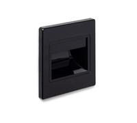 LEDKIA LIGHTING Baliza LED 1.5W Empotrable Pared Negro Randy 3000K Blanco Cálido