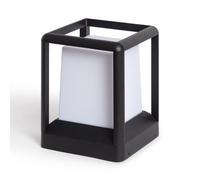 LEDKIA LIGHTING Baliza Sobremuro Exterior E27 Aluminio 21cm Indo Negro E27